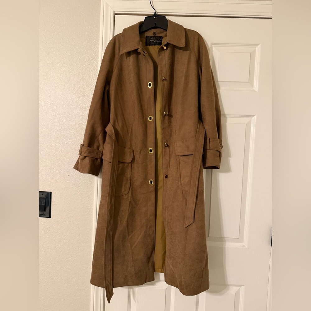 Classic Brown Women's Trench Coat - Vintage